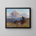 Eine Aussicht auf den Sassolungo - Edward Theodore Compton — gerahmtes Bild an der Wand