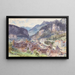 Ansicht der Stadt Feldkirch im Vorarlberg - Edward Theodore Compton — gerahmtes Bild an der Wand