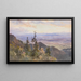 À la Benediktenwand, vue sur Schlehdorf et le Kochelsee - Edward Theodore Compton — gerahmtes Bild an der Wand