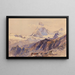 Der Matterhorn vom Triftkumm - Edward Theodore Compton — gerahmtes Bild an der Wand