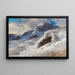Lyskamm, Mont Rose - Edward Theodore Compton — gerahmtes Bild an der Wand