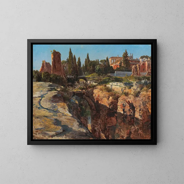 Palatin in Rom - Edward Theodore Compton — gerahmtes Bild an der Wand