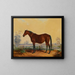 Dixie im Landschaftsbild - Edward Troye — gerahmtes Bild an der Wand