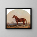 Kriegstanz in einer Landschaft - Edward Troye — gerahmtes Bild an der Wand