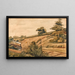 Landschaft mit Zug - Edward W. Fitch — gerahmtes Bild an der Wand