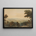 Montréal vom Berg aus mit Blick auf den Saint-LaurenZ-Fluss - Edward Walsh — gerahmtes Bild an der Wand