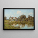 Der alte Wasser-Mühle - Edward Wilkins Waite — gerahmtes Bild an der Wand