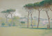 Landschaft von Castel Fusano weite Wiese und Bäume - Edwin Austin Abbey — Ansicht des Kunstwerks