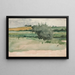 Landschaft der Felder - Edwin Austin Abbey — gerahmtes Bild an der Wand