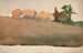 Landschaft mit Häusern in der Ferne - Edwin Austin Abbey — Ansicht des Kunstwerks