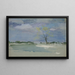 Landschaft mit Baum - Edwin Austin Abbey — gerahmtes Bild an der Wand