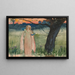 Ophélie am Bach, Akt IV, Szene VII, Hamlet - Edwin Austin Abbey — gerahmtes Bild an der Wand