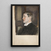 Portrait eines jungen Mannes - Edwin Austin Abbey — gerahmtes Bild an der Wand