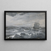 Meereslandschaft mit Segelschiff - Edwin Austin Abbey — gerahmtes Bild an der Wand