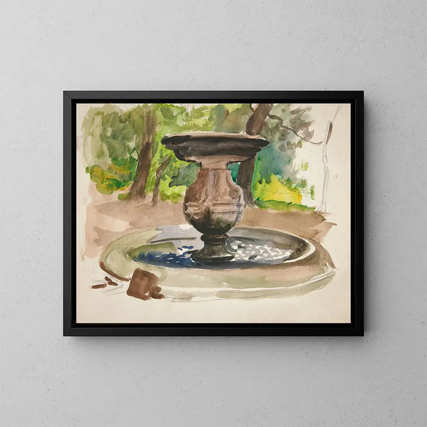 Edwin Austin Abbey - Study of a fountain.webp