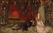 Die Szene der Szene in Hamlet Akt III Szene II - Edwin Austin Abbey — Ansicht des Kunstwerks