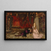 Die Szene der Szene in Hamlet Akt III Szene II - Edwin Austin Abbey — gerahmtes Bild an der Wand