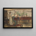 Die beiden Schwestern - Edwin Austin Abbey — gerahmtes Bild an der Wand