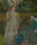 Frau im Garten - Edwin Austin Abbey — Ansicht des Kunstwerks