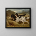 Der erste September, ein englischer Trikolore und ein Gordon Setter mit einer Haselmaus - Edwin Douglas — gerahmtes Bild an der Wand
