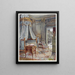 Lit à couronne sculpté et doré, drapé, style Louis XVI - Edwin Foley — gerahmtes Bild an der Wand
