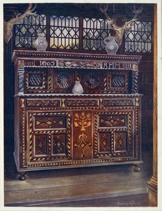 Edwin Foley - Carved and inlaid oak court cupboard.webp