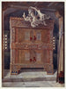 Gothic tardif Gemälde Schrank im Bayerischen Museum in München mit einer hängenden Lampe Leuchterweibschen aus dem Haus von Albert Dürer in Nürnberg - Edwin Foley — Ansicht des Kunstwerks