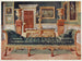 Georgisches Suite-Gemälde aus Mahagoni und Goldverzierung in der Galerie und im grünen Salon von Longford Castle - Edwin Foley — Ansicht des Kunstwerks