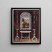 Guéridons en miroir et table recouverts de plaques d'argent - Edwin Foley — gerahmtes Bild an der Wand