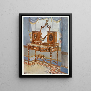 Edwin Foley - Satinwood dressingtable with medallions.webp