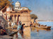 Le long des ghâts de Mathura - Edwin Lord Weeks — Ansicht des Kunstwerks