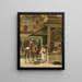 Hinduistische Händler-Gemälde - Edwin Lord Weeks — gerahmtes Bild an der Wand