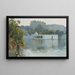See bei Udaipur, Indien - Edwin Lord Weeks — gerahmtes Bild an der Wand