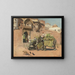 Die Elefanten des Rajah von Jodhpur - Edwin Lord Weeks — gerahmtes Bild an der Wand