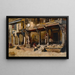 Marchands le long d'une rue à Bombay - Edwin Lord Weeks — gerahmtes Bild an der Wand