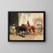 Verkäufer von persischen Pferden in Bombay - Edwin Lord Weeks — gerahmtes Bild an der Wand