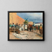 Café persan, le vendeur de poteries - Edwin Lord Weeks — gerahmtes Bild an der Wand
