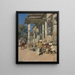 Portikus einer Moschee in Ahmedabad - Edwin Lord Weeks — gerahmtes Bild an der Wand