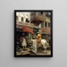 Straßenszene in Indien - Edwin Lord Weeks — gerahmtes Bild an der Wand