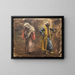 Studie von zwei Figuren - Edwin Lord Weeks — gerahmtes Bild an der Wand