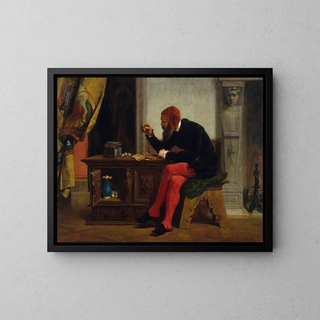 L'Antiquaire - Edwin White — gerahmtes Bild an der Wand