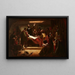 Die Unterschrift des Paktes in der Kabine des Mayflower - Edwin White — gerahmtes Bild an der Wand