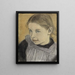 Mädchen - Eero Järnefelt — gerahmtes Bild an der Wand