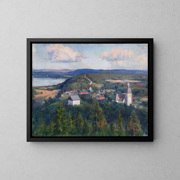 Kangasala-Landschaft - Eero Järnefelt — gerahmtes Bild an der Wand