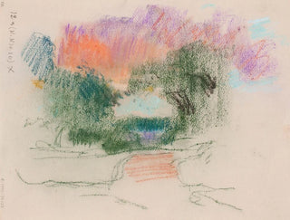 Landschaft mit Bäumen und Straße - Eero Järnefelt — Ansicht des Kunstwerks