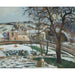 Reproduktion des Gemäldes Schneeeffekt im L'Hermitage, Pontoise - Camille Pissarro