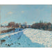 Reproduktion des Gemäldes Schneeeffekt in Louveciennes - Alfred Sisley