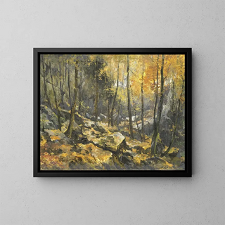 Meer der Felsen - Egbert Rubertus Derk Schaap — gerahmtes Bild an der Wand