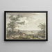 Landschaftsbild mit Packeseln bei Hilversum - Egbert van Drielst — gerahmtes Bild an der Wand