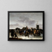 Eine Eisszene - Egbert van der Poel — gerahmtes Bild an der Wand